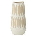 Paris Prix Vase Déco en Grès  Kai  40cm Beige & Blanc