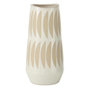 Voir la diapositive 1 : Paris Prix Vase Déco en Grès  Kai  40cm Beige & Blanc
