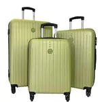 Degré Set de 3 valises Degré. Coloris disponibles : Noir, Rose, Vert