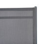 Voir la diapositive 5 : GARDEN STAR Bain de soleil multi-positions - Textilène et acier -  gris 