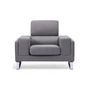 Voir la diapositive 5 : Paris Prix Fauteuil en Tissu  Ezekiel  104cm Gris Clair