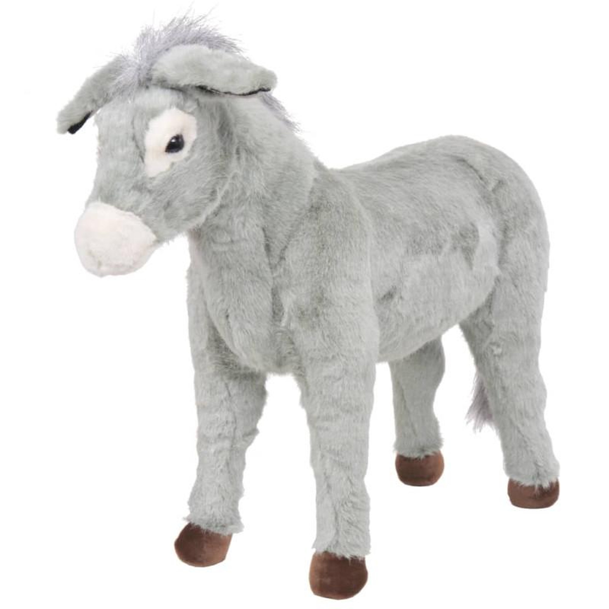 Voir la diapositive 1 : VIDAXL Jouet en peluche Âne Gris XXL