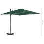 Voir la diapositive 6 : VIDAXL Parasol de jardin en porte-a-faux et poteau en aluminium vert