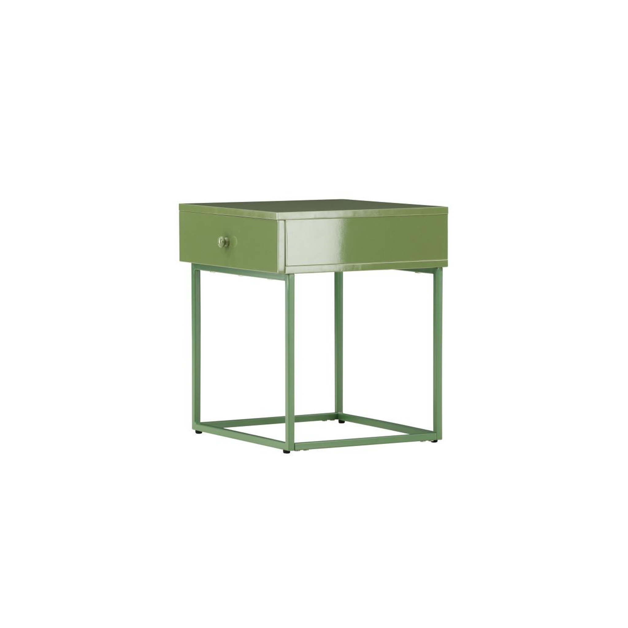Voir la diapositive 5 : Paris Prix Table de Chevet 1 Tiroir  Bakal  50cm Vert