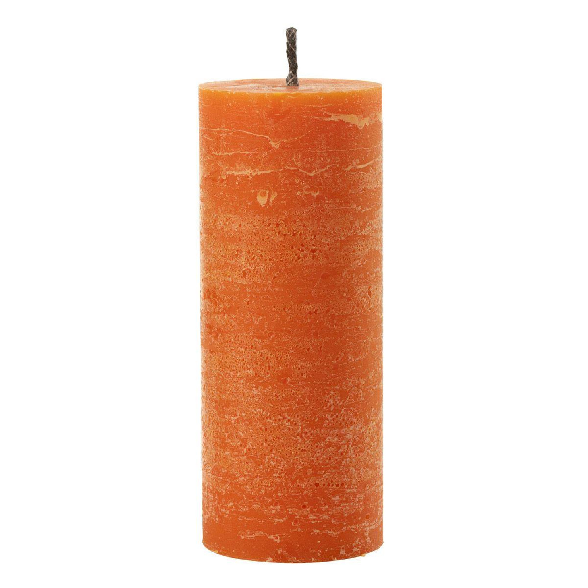 J-LINE Bougie pilier extérieur  odessa  25cm orange