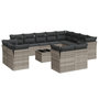 Voir la diapositive 2 : VIDAXL Salon de jardin avec coussins 13 pcs gris clair resine tressee