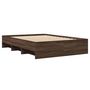 Voir la diapositive 4 : VIDAXL Cadre de lit sans matelas chene marron 135x190 cm