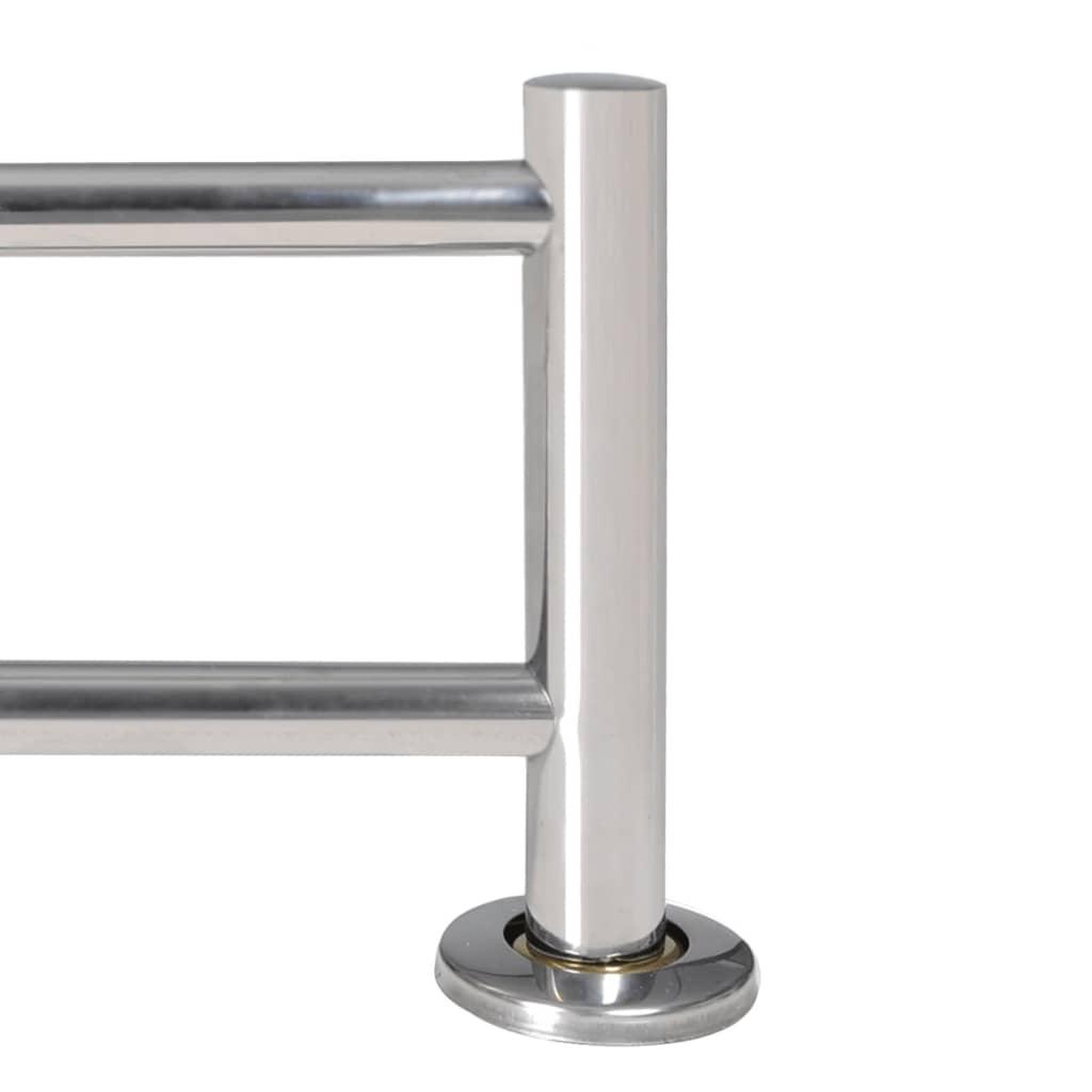 Voir la diapositive 5 : VIDAXL Porte serviettes double - barre fixe 2 tubes