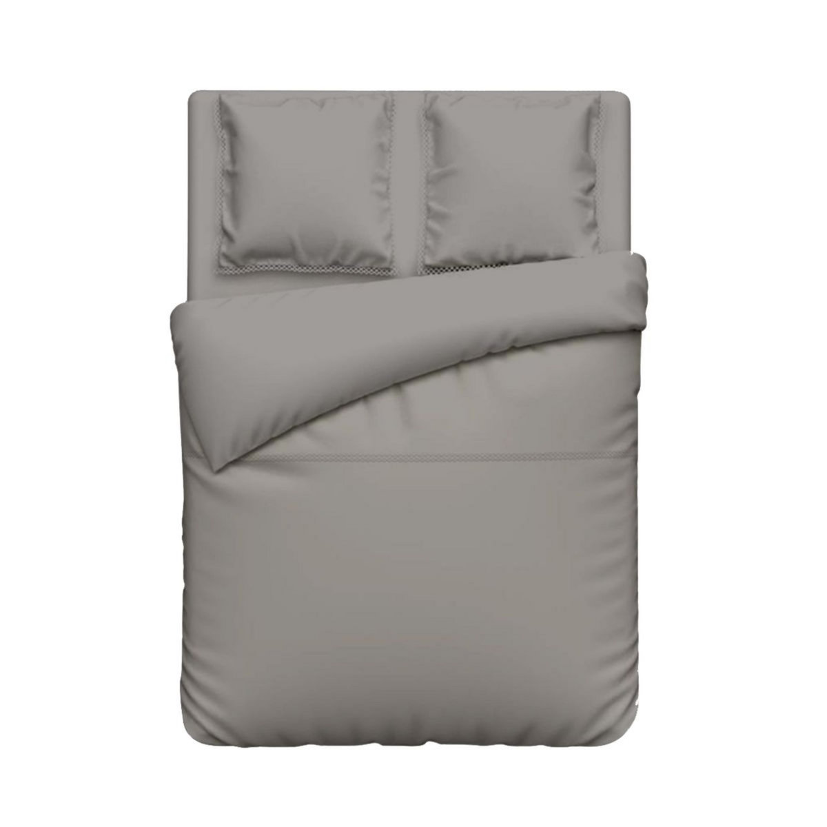 Housse de couette unie en coton 52 fils 