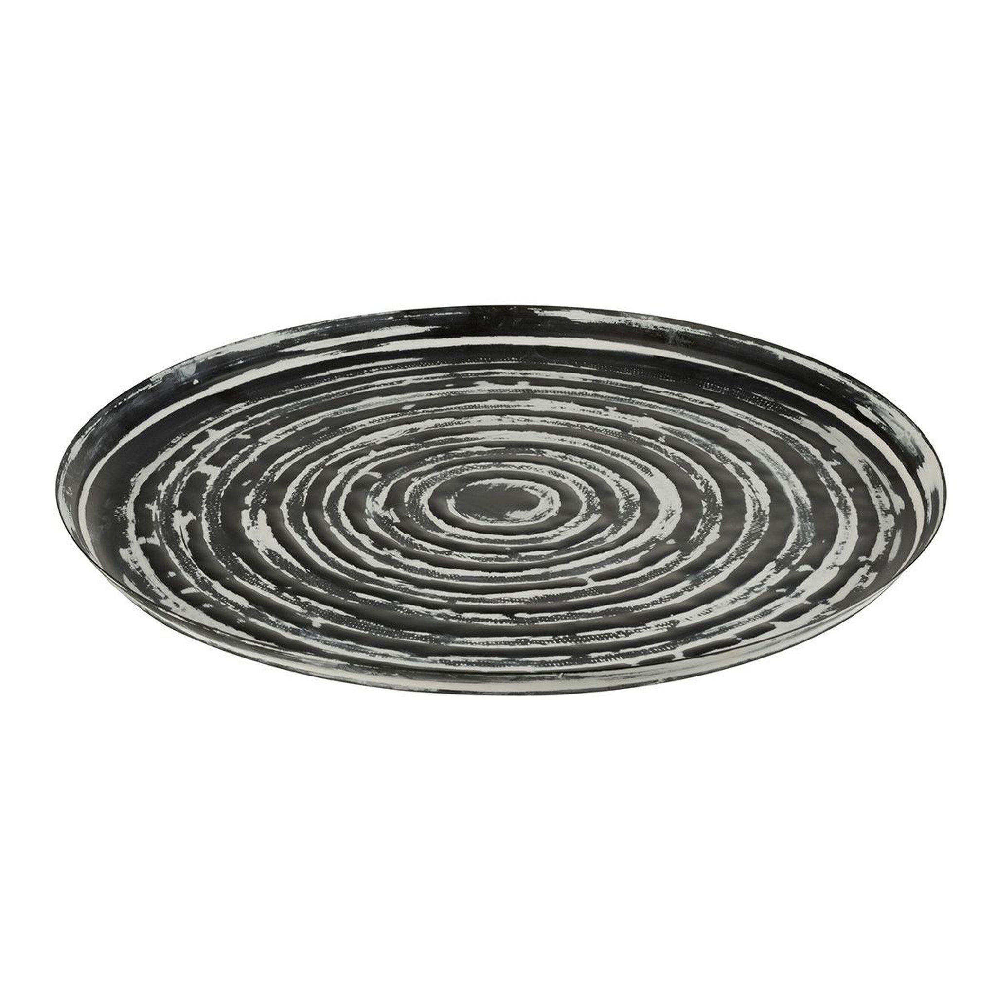 Voir la diapositive 1 : J-LINE Plateau de Service en Métal  Lenzo  51cm Noir