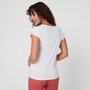 Voir la diapositive 2 : IN EXTENSO T-shirt manches courtes blanc macrame femme