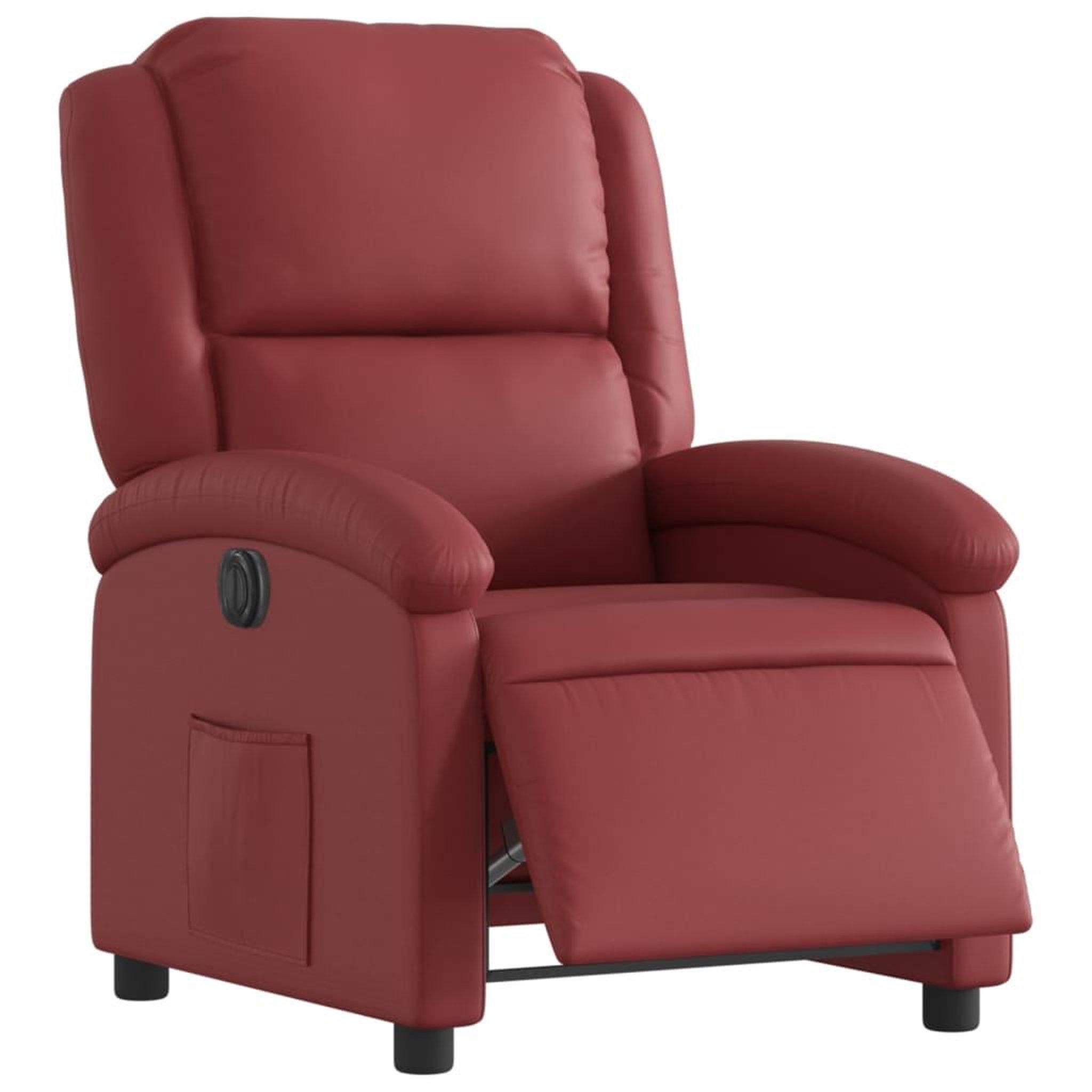 Voir la diapositive 3 : VIDAXL Fauteuil inclinable electrique Rouge bordeaux Similicuir