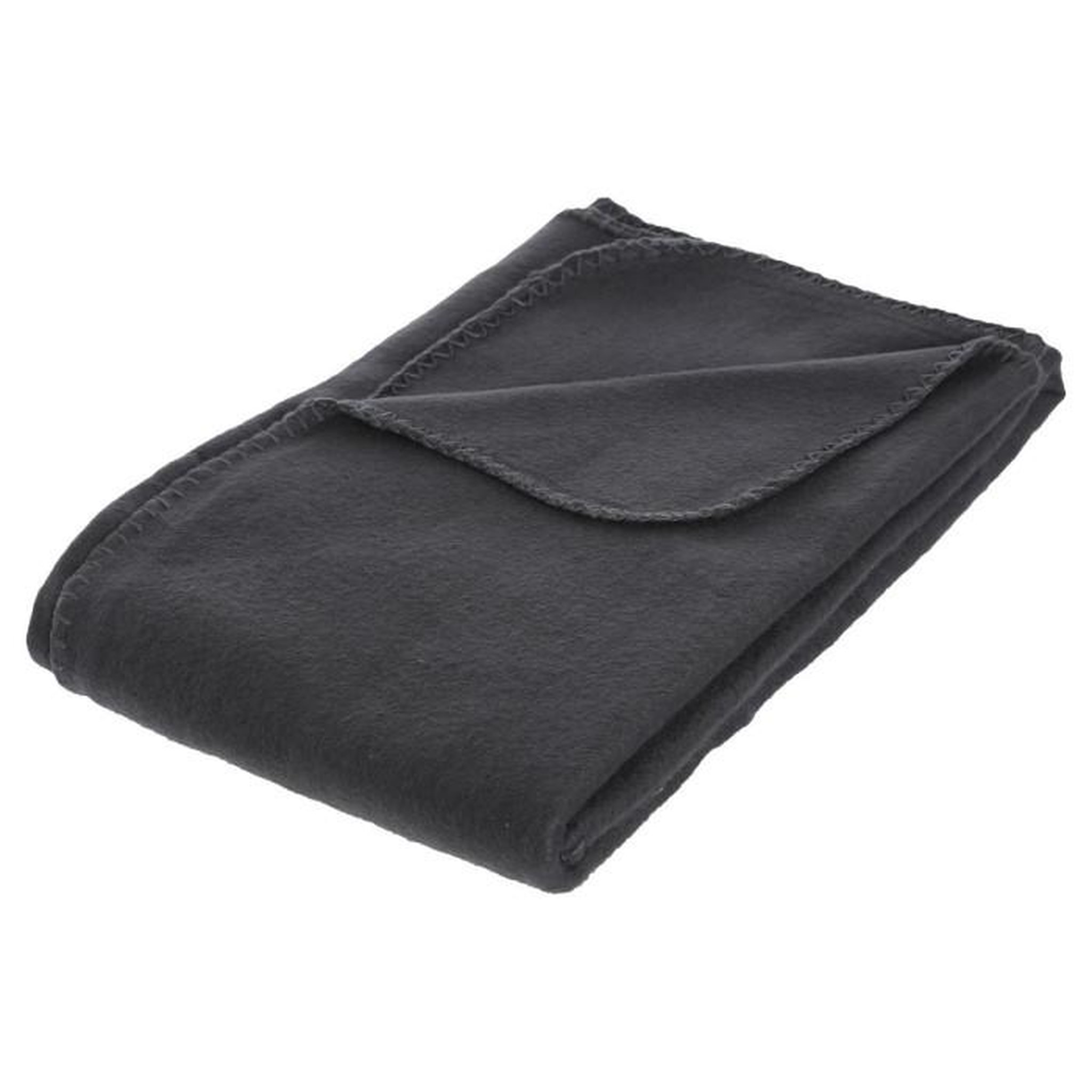 Voir la diapositive 1 : ATMOSPHERA Plaid Polaire  Jeremy  125x150cm Gris Foncé