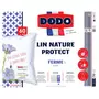 DODO Oreiller confort ferme en polyester anti acariens a base d'huile de lin LIN NATURE PROTECT