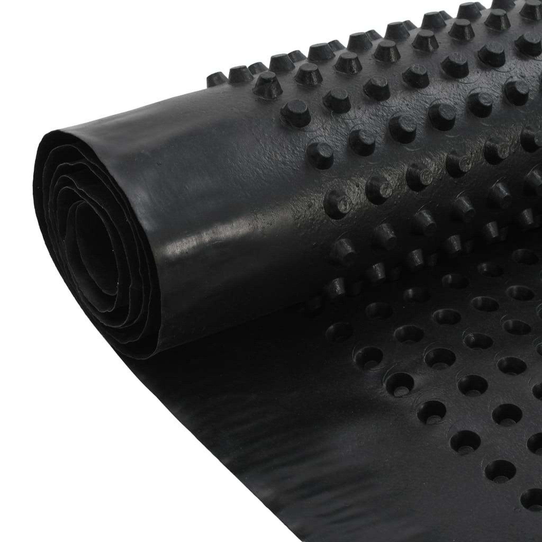 Voir la diapositive 4 : VIDAXL Feuille de drainage a fossettes PEHD 400 g / m^2 1 x 20 m