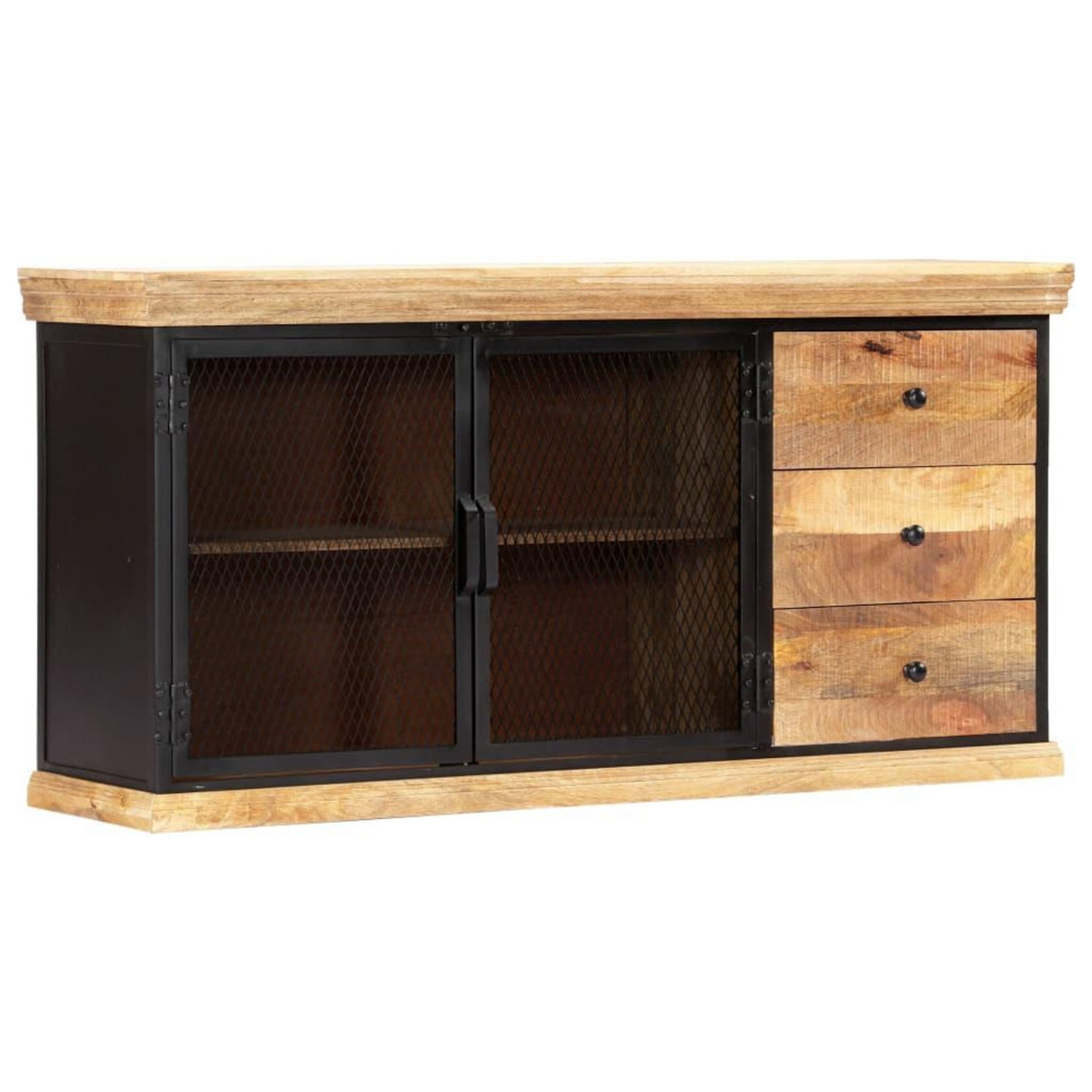 VIDAXL Buffet 150x40x75 cm Bois de manguier solide