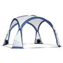 Voir la diapositive 1 : OUTSUNNY Tente de camping dôme familiale 6-8 personnes - 4 portes en filet zippées, tissu Oxford amovible, crochet lampe, sac de transport - dim. 350L x 350l x 230H cm - blanc bleu