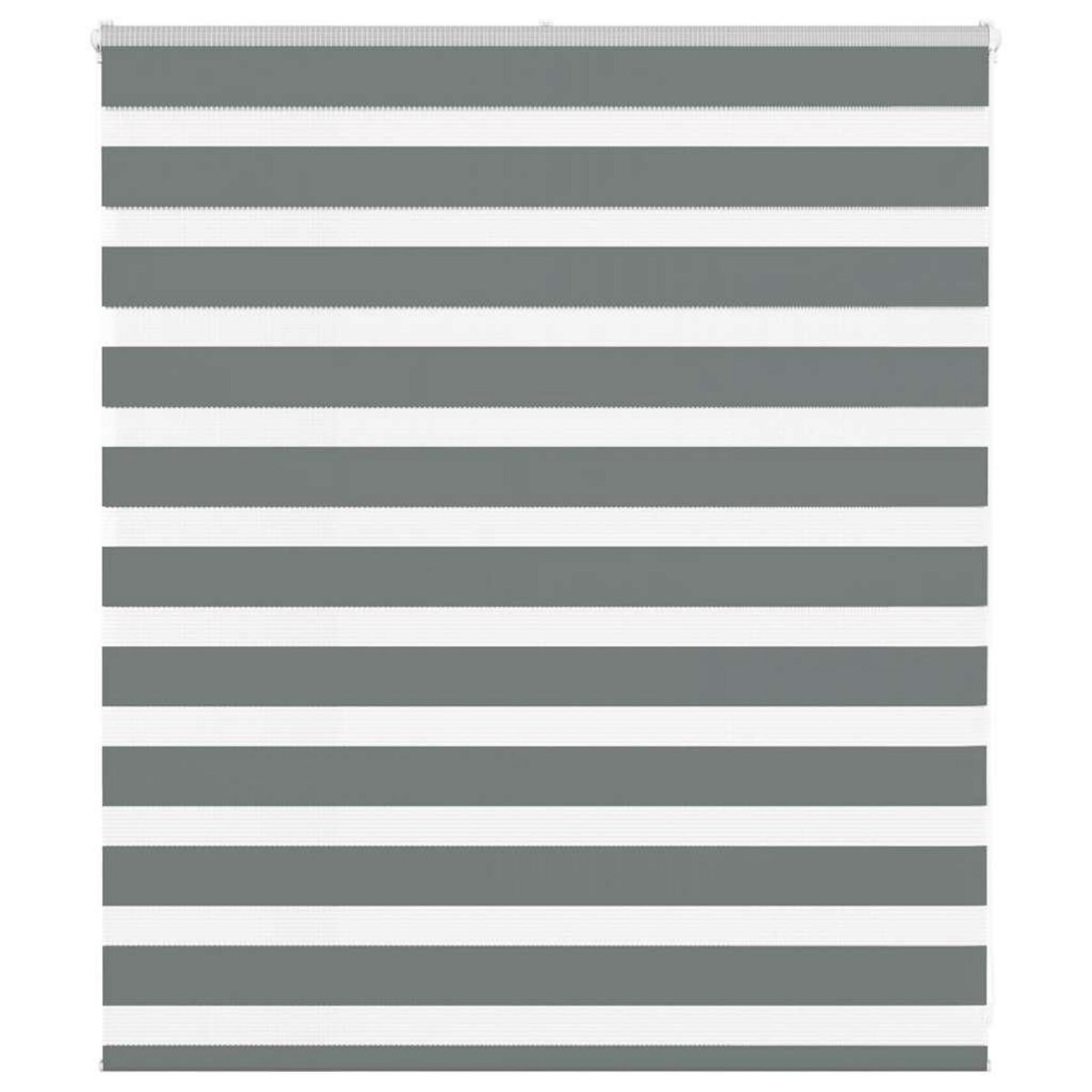 VIDAXL Store zebre gris fonce largeur du tissu 115,9 cm polyester