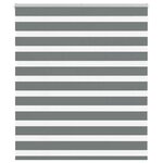 VIDAXL Store zebre gris fonce largeur du tissu 115,9 cm polyester