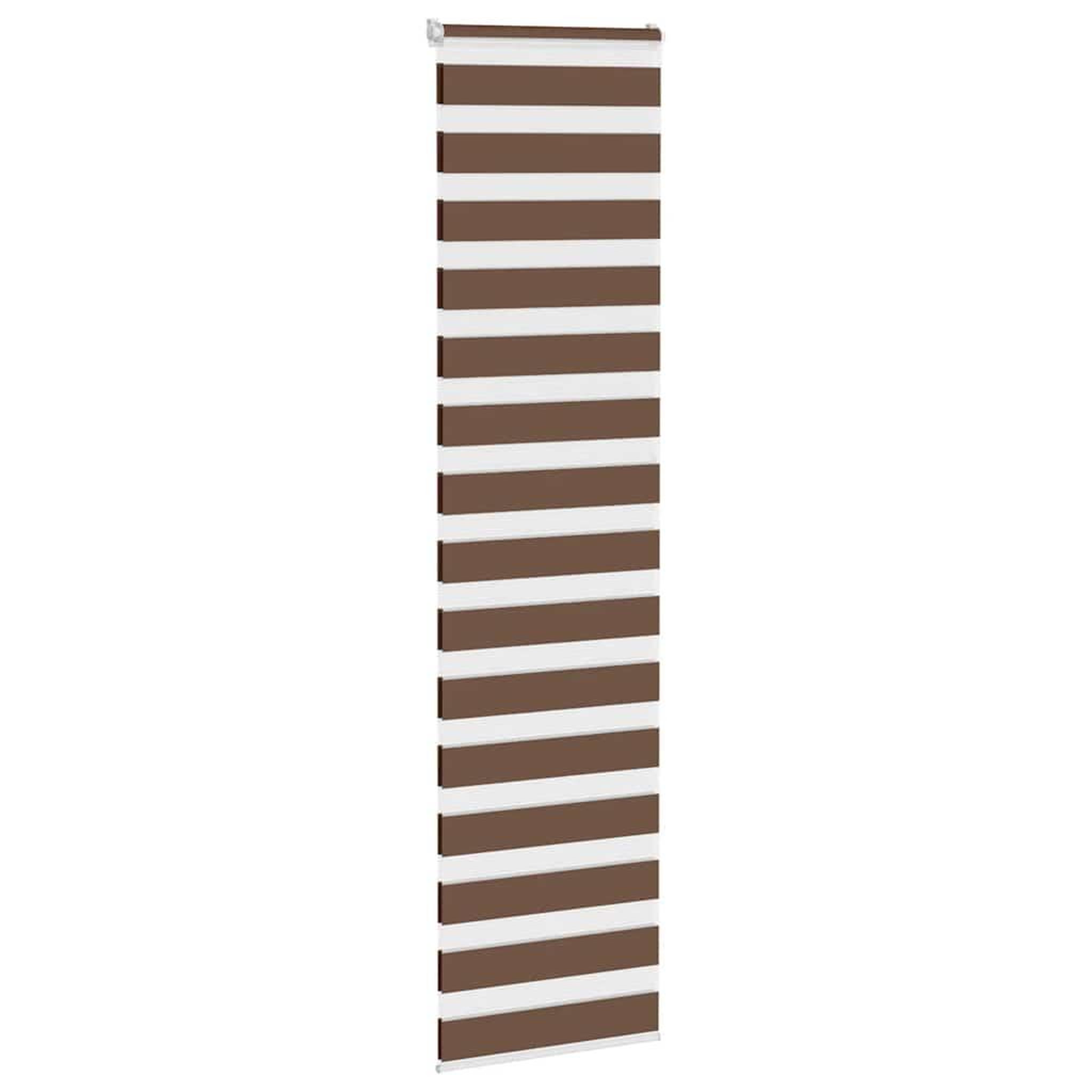 Voir la diapositive 3 : VIDAXL Store zebre marron 65x230 cm largeur du tissu 60,9 cm polyester