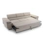 Voir la diapositive 3 : BEST MOBILIER Pablo - canapé 3 places - convertible avec têtières réglables - en velours côtelé