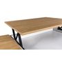 Voir la diapositive 4 : Table basse plateau relevable et coffre de rangement L60 cm LINE