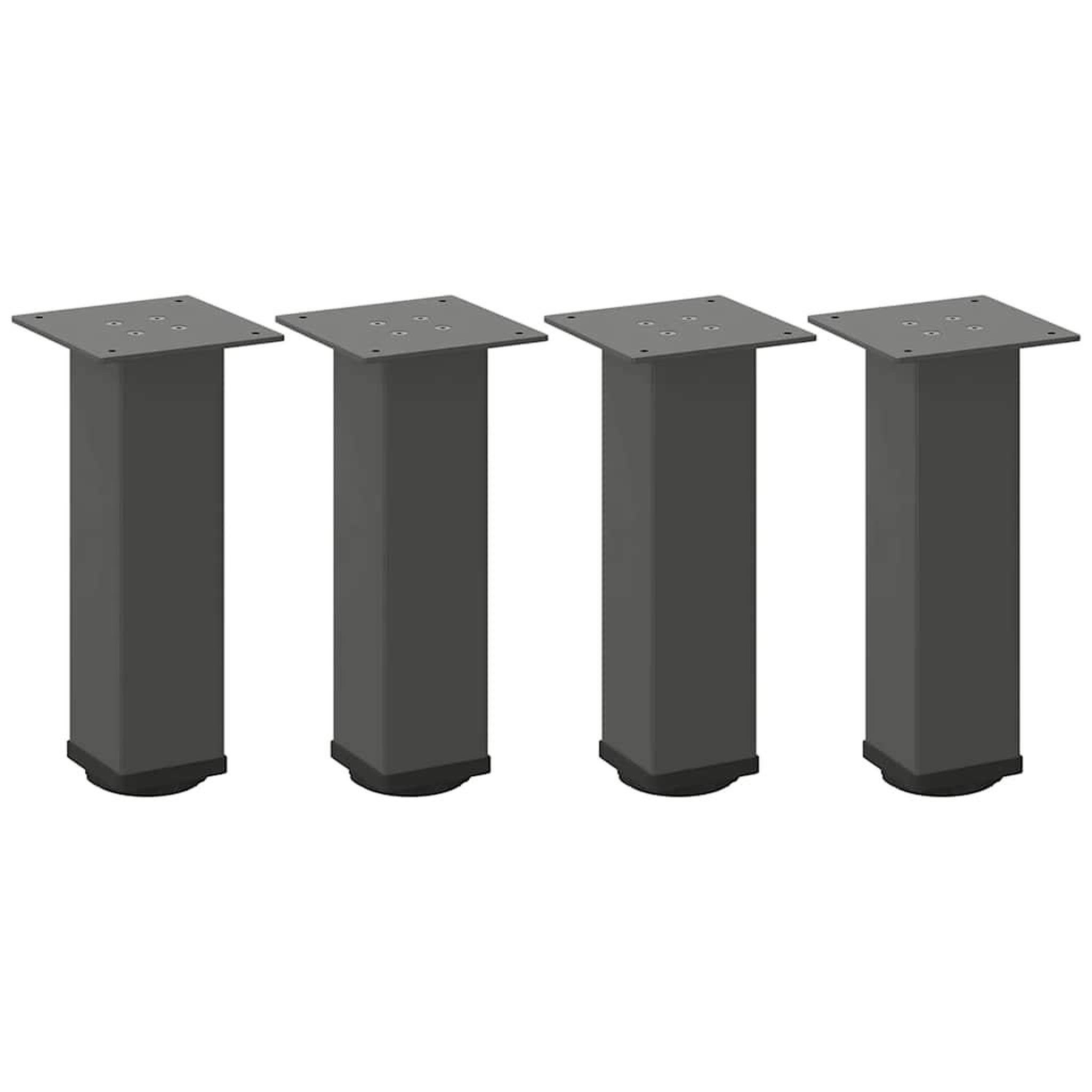 Voir la diapositive 2 : VIDAXL Pieds de table basse 4 pcs anthracite 30-32 cm acier