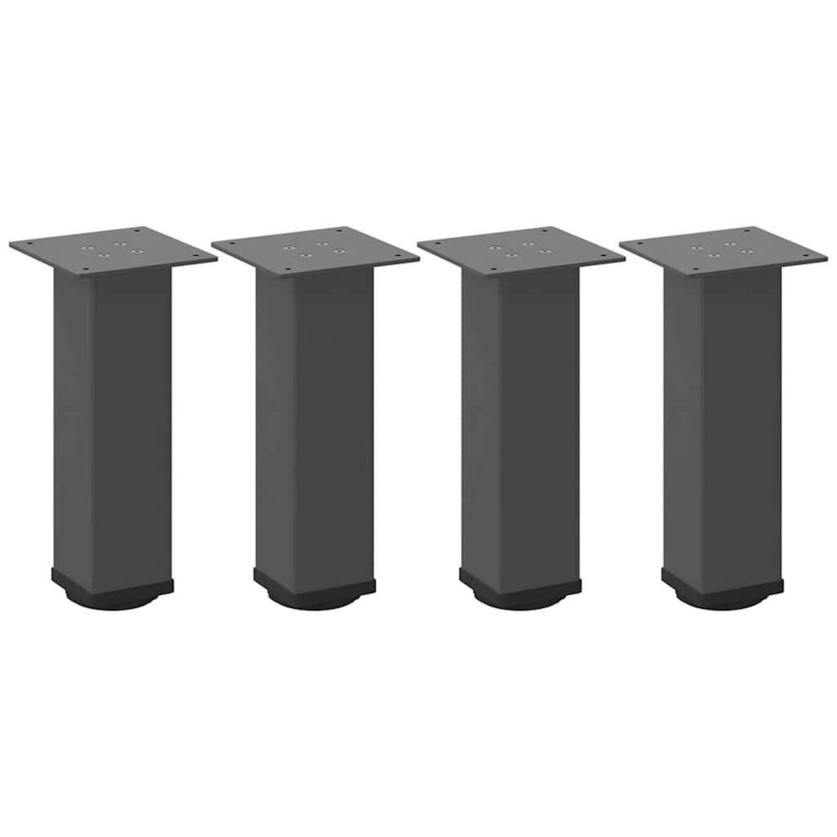 VIDAXL Pieds de table basse 4 pcs anthracite 30-32 cm acier