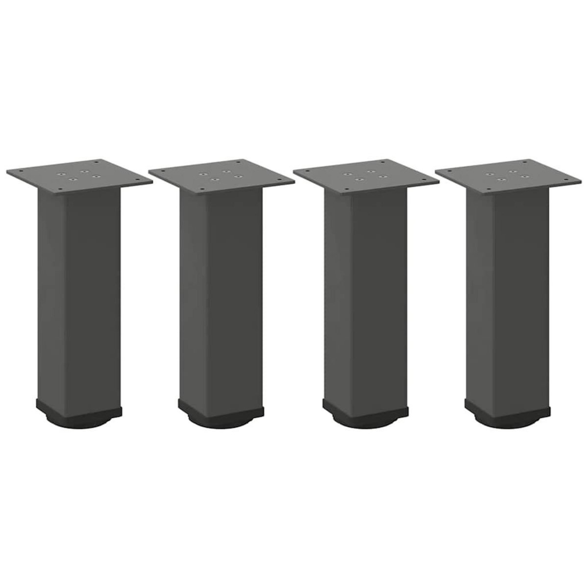 VIDAXL Pieds de table basse 4 pcs anthracite 30-32 cm acier