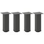 Voir la diapositive 2 : VIDAXL Pieds de table basse 4 pcs anthracite 30-32 cm acier