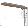 Voir la diapositive 3 : VIDAXL Belvedere mural 4x3x2,5 m Taupe