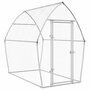 Voir la diapositive 2 : VIDAXL Cage pour poules argente 200x105x182 cm acier galvanise