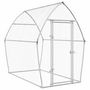 Voir la diapositive 2 : VIDAXL Cage pour poules argente 200x105x182 cm acier galvanise