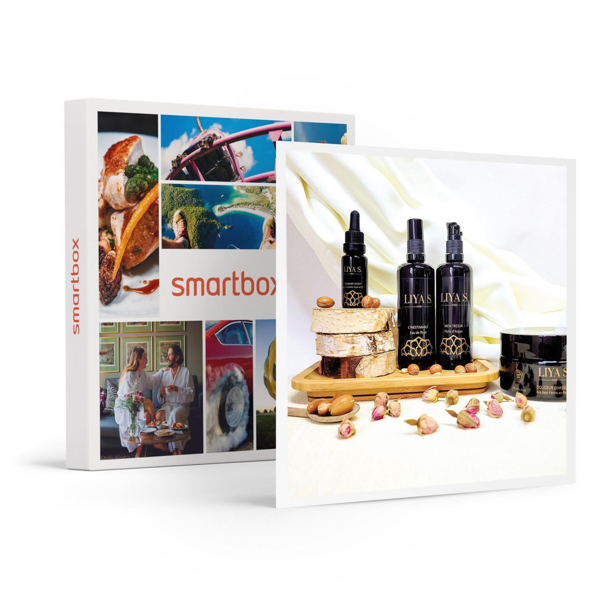 Smartbox Coffret de 4 soins naturels pour le visage issus de plantes du Maroc livrés à domicile - Coffret Cadeau Bien-être