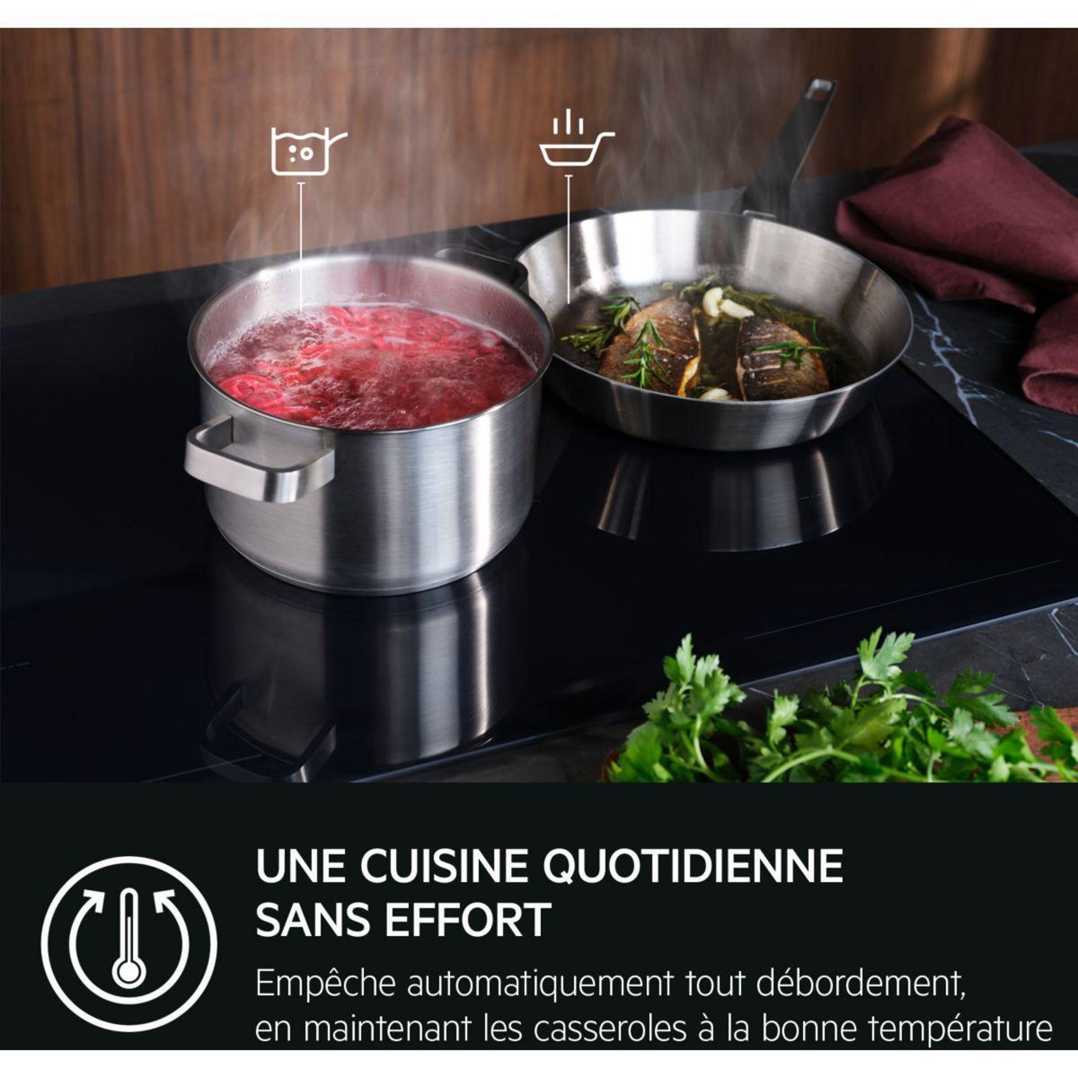 AEG Plaque induction TI84IB30FZ SaphirMatt