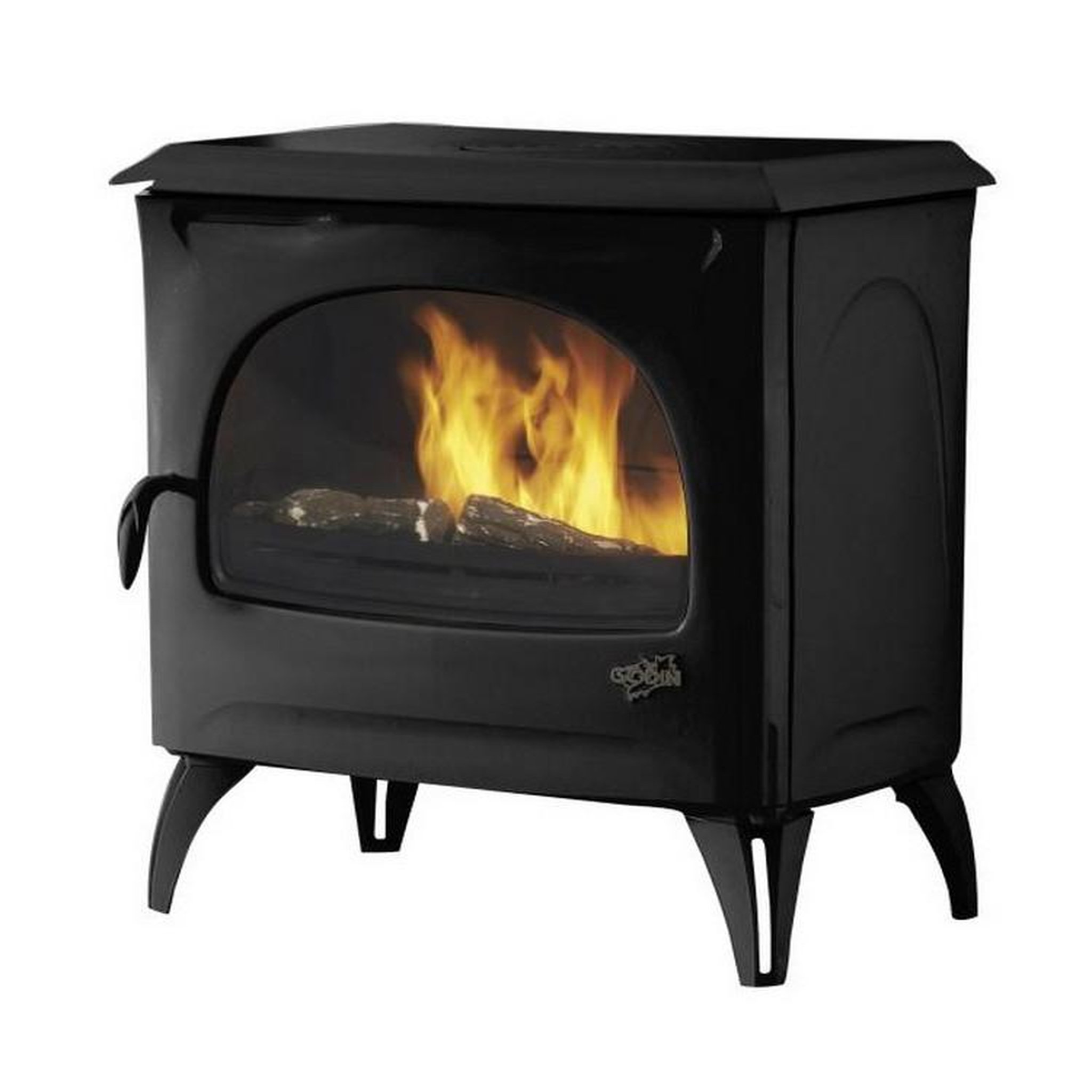 Godin Poêle à bois 7kw noir mat - 388113a