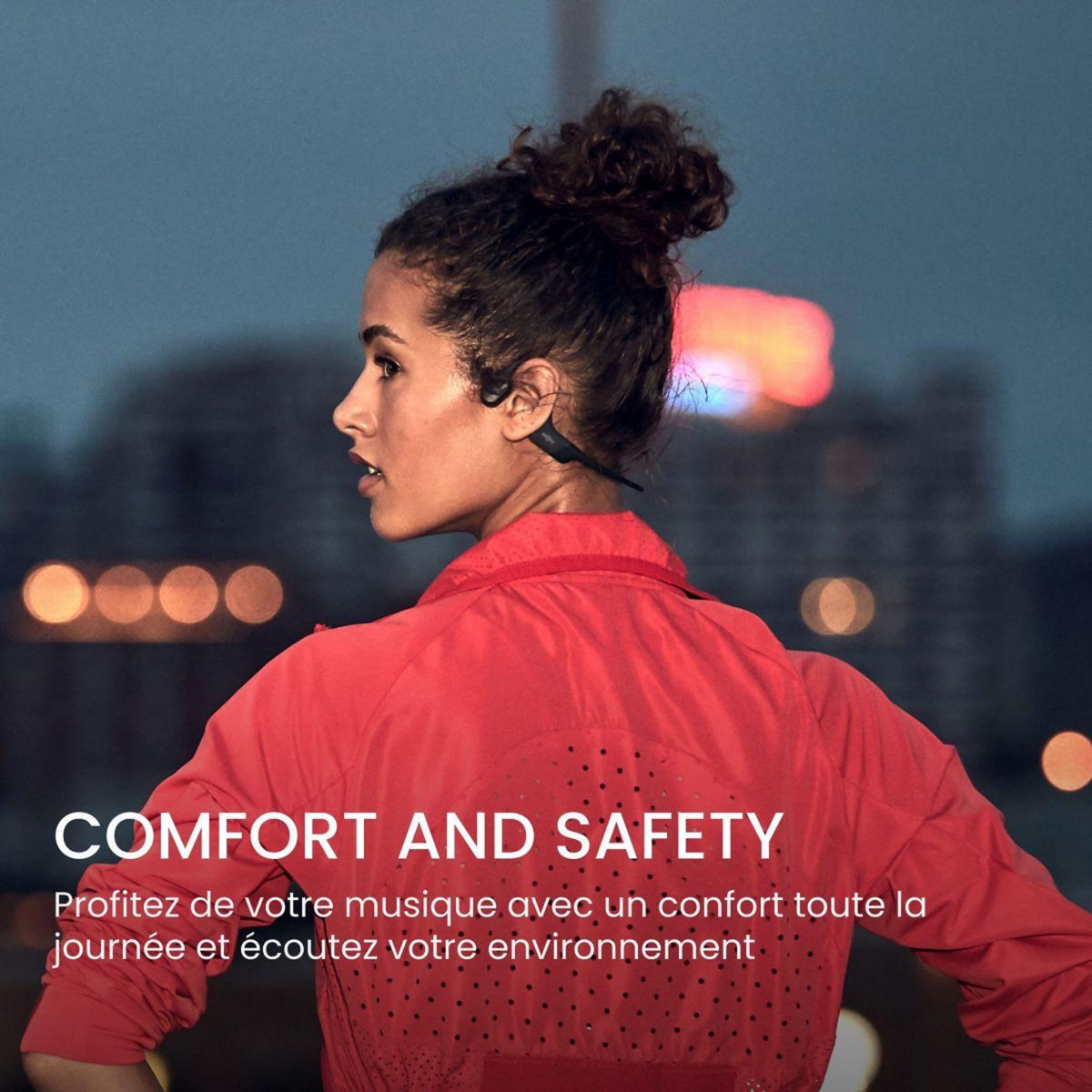 SHOKZ Casque OpenRun USB-C Noir