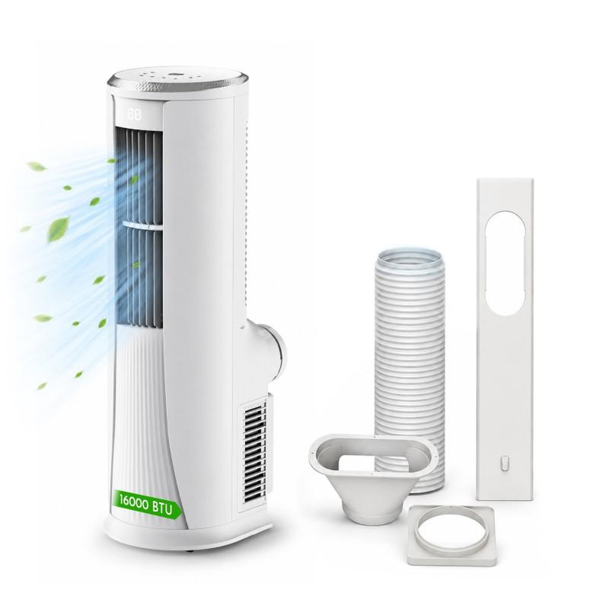 Climatiseur Mobile Réversible - 16 000 Btu - Froid & Chaud - Pompe à Chaleur Intégré