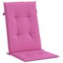 Voir la diapositive 5 : VIDAXL Coussins de chaise a dossier haut lot de 4 rose tissu