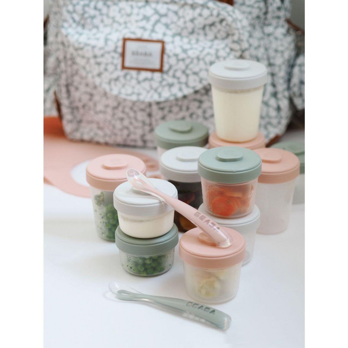 BEABA Pot de conservation repas Eucalyptus