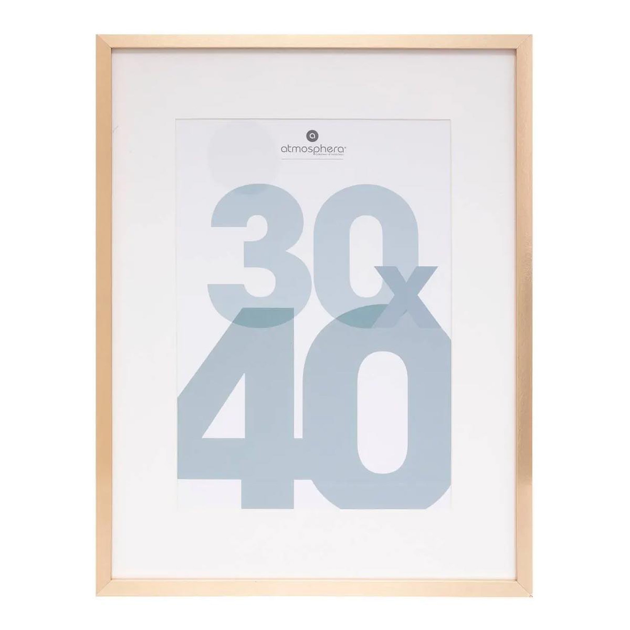 ATMOSPHERA Cadre Photo en Verre  Manu  30x40cm Or