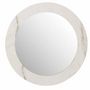 Voir la diapositive 1 : Paris Prix Miroir Mural Rond  Effet Marbre  60cm Blanc