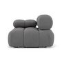 Voir la diapositive 6 : LISA DESIGN Ruby - module d'assise gauche en velours texturé