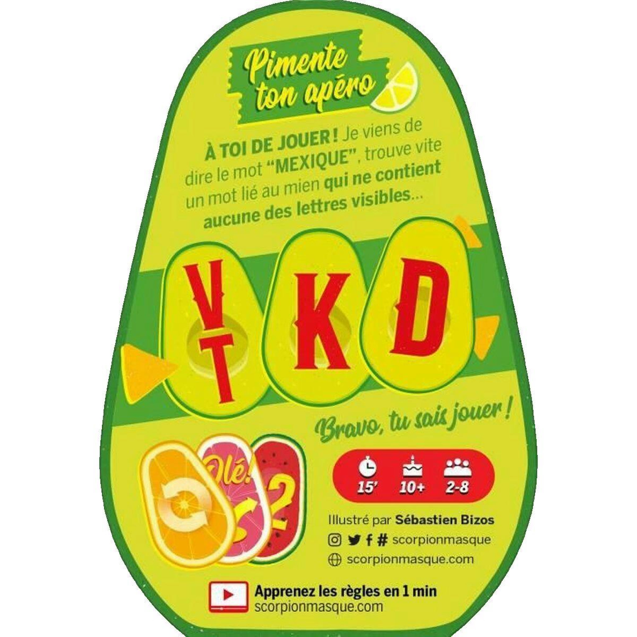 Voir la diapositive 2 : Blackrock Editions Jeu d apero Ole Guacamole