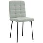 Voir la diapositive 3 : VIDAXL Chaises a manger lot de 2 Gris clair Velours