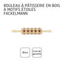 Voir la diapositive 4 : Fackelmann Rouleau à pâtisserie en bois motif étoiles 40 cm Fackelmann Noël