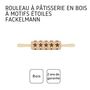 Voir la diapositive 4 : Fackelmann Rouleau à pâtisserie en bois motif étoiles 40 cm Fackelmann Noël