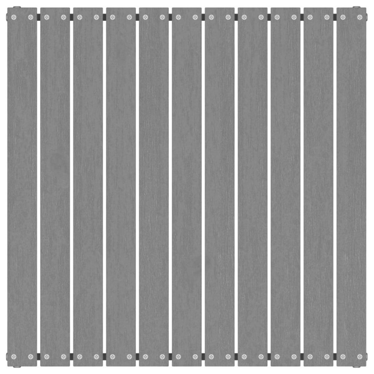 VIDAXL Repose-pied de jardin avec coussin Gris Bois de pin massif