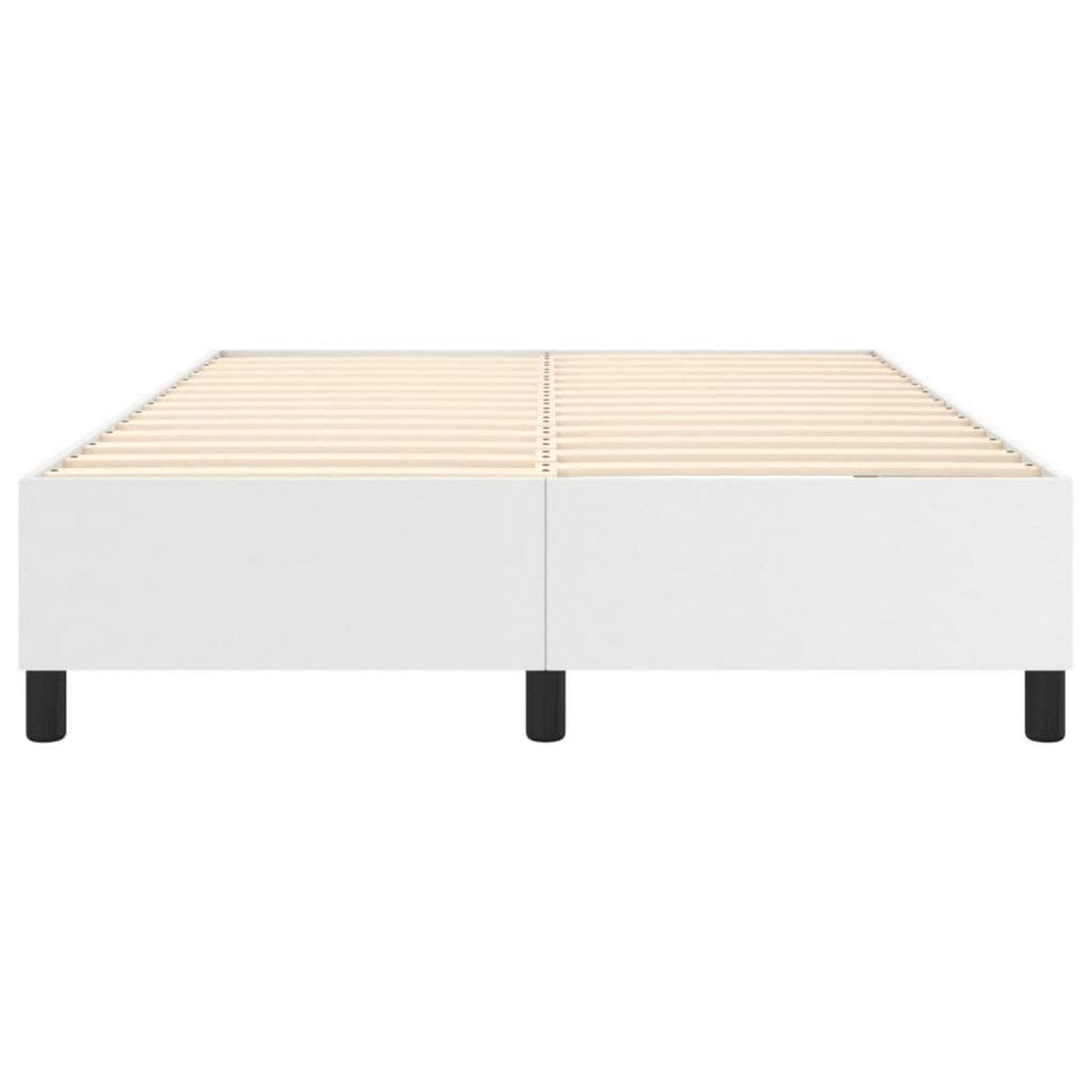 VIDAXL Cadre de lit sans matelas blanc 140x190 cm similicuir