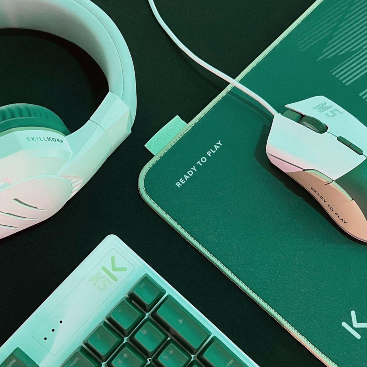 SKILLKORP Souris Gamer Filaire M5 ECO VERTE Access